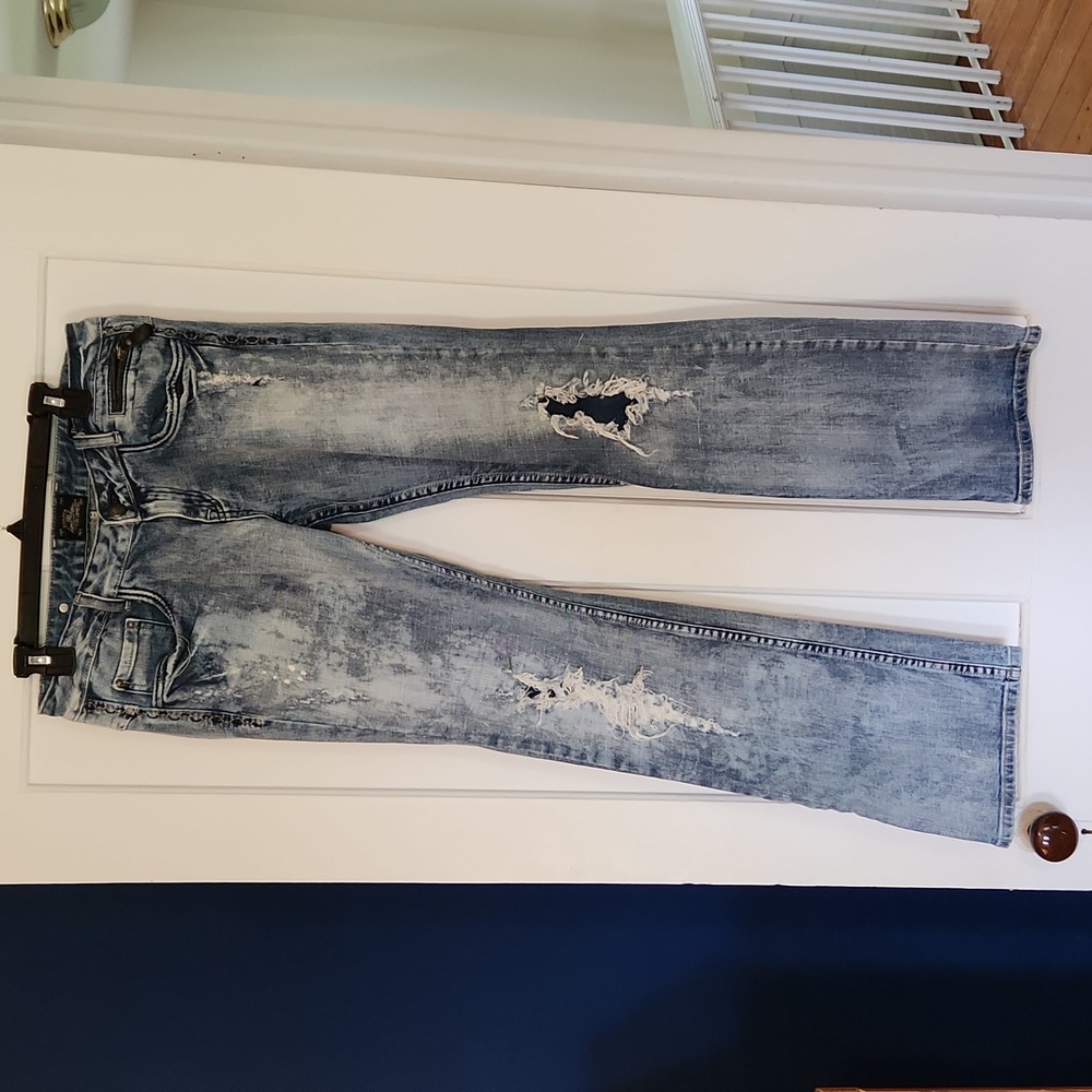 Women's Distressed Jeans, Size 8